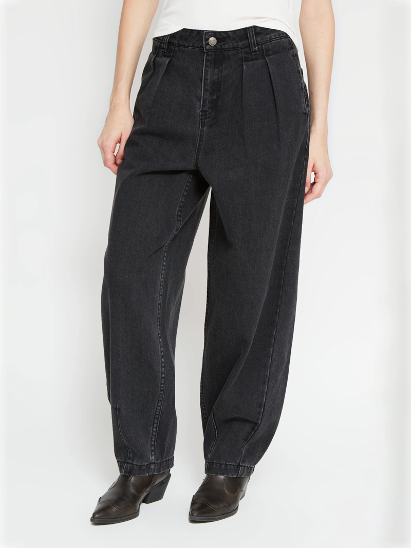 JEANS MUJER BARBADOS ALGODÓN BARREL PINZAS - 2