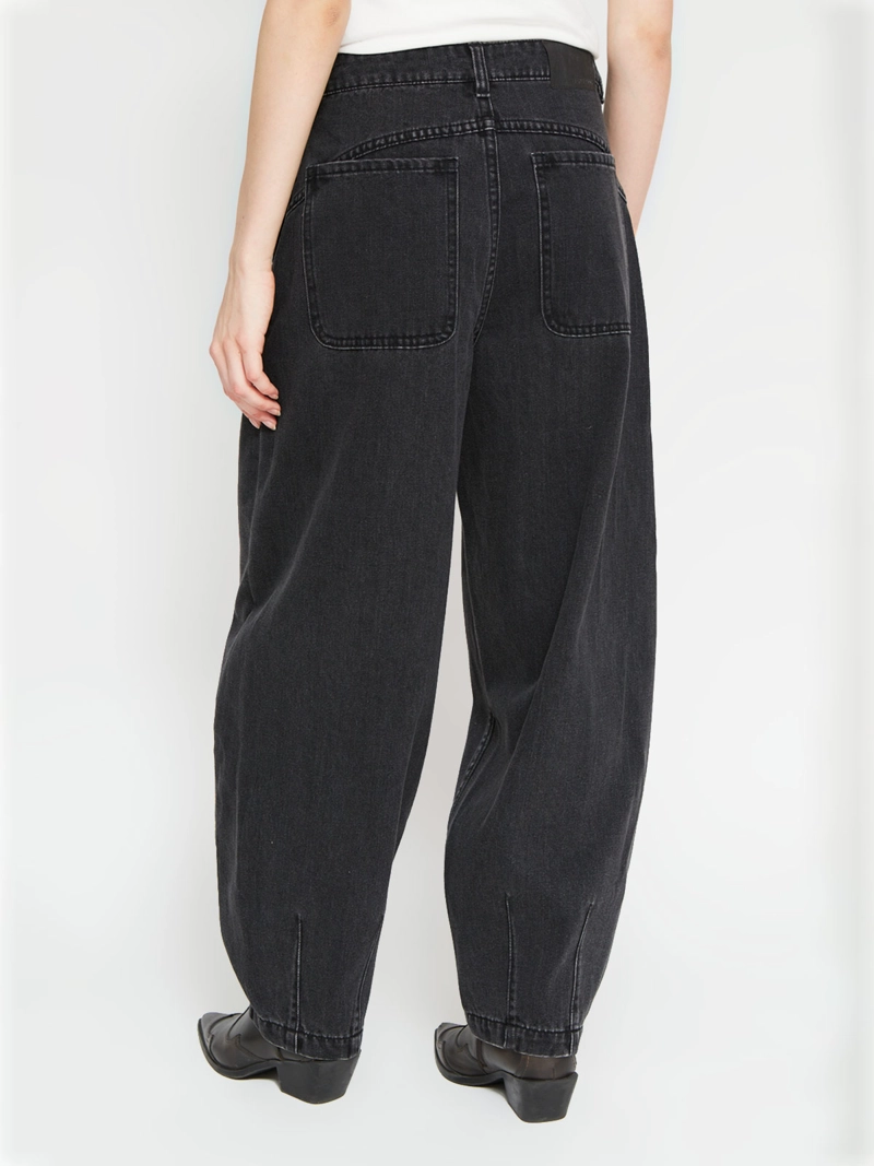 JEANS MUJER BARBADOS ALGODÓN BARREL PINZAS - 3