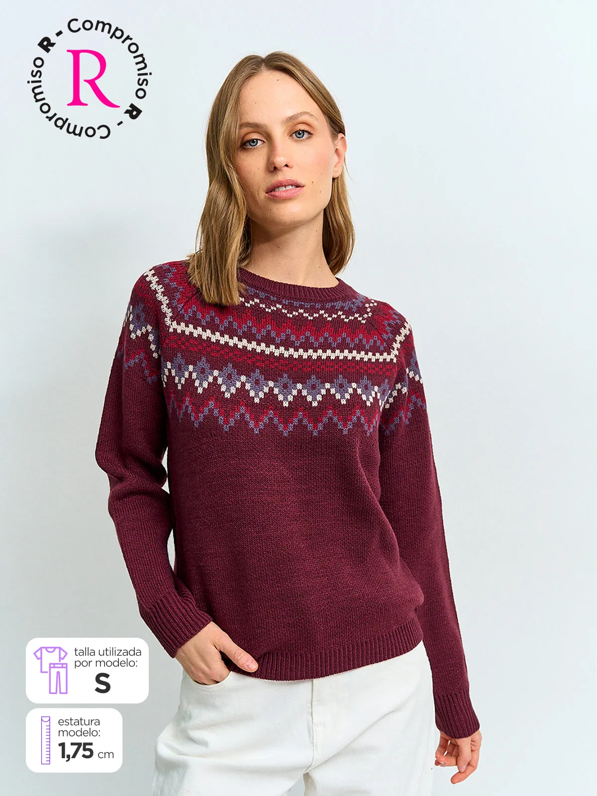 SWEATER MUJER REGATTA MANGA LARGA NÓRDICO - 1