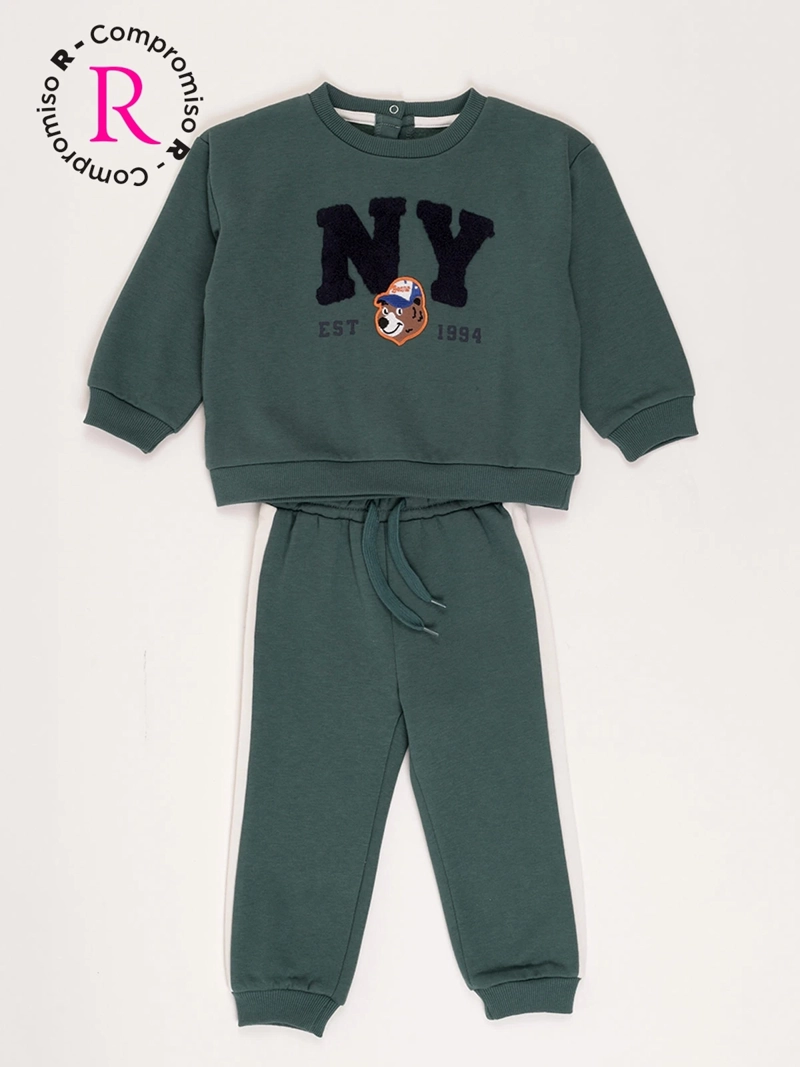 CONJUNTO NIÑO BABY HARVEST POLERÓN Y PANTALÓN DE BUZO - 1