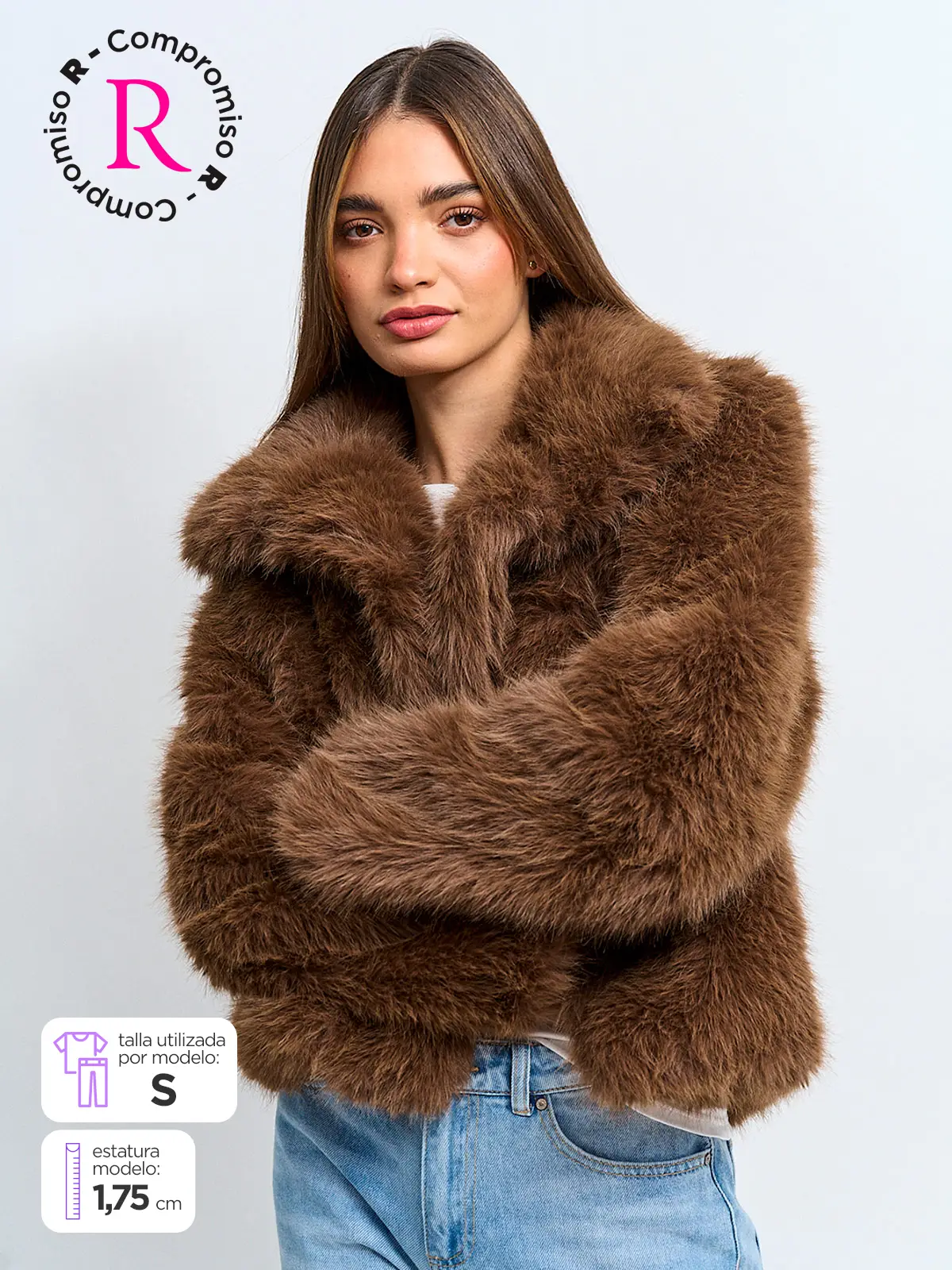 CHAQUETA MUJER INDEX PELUDA - 1