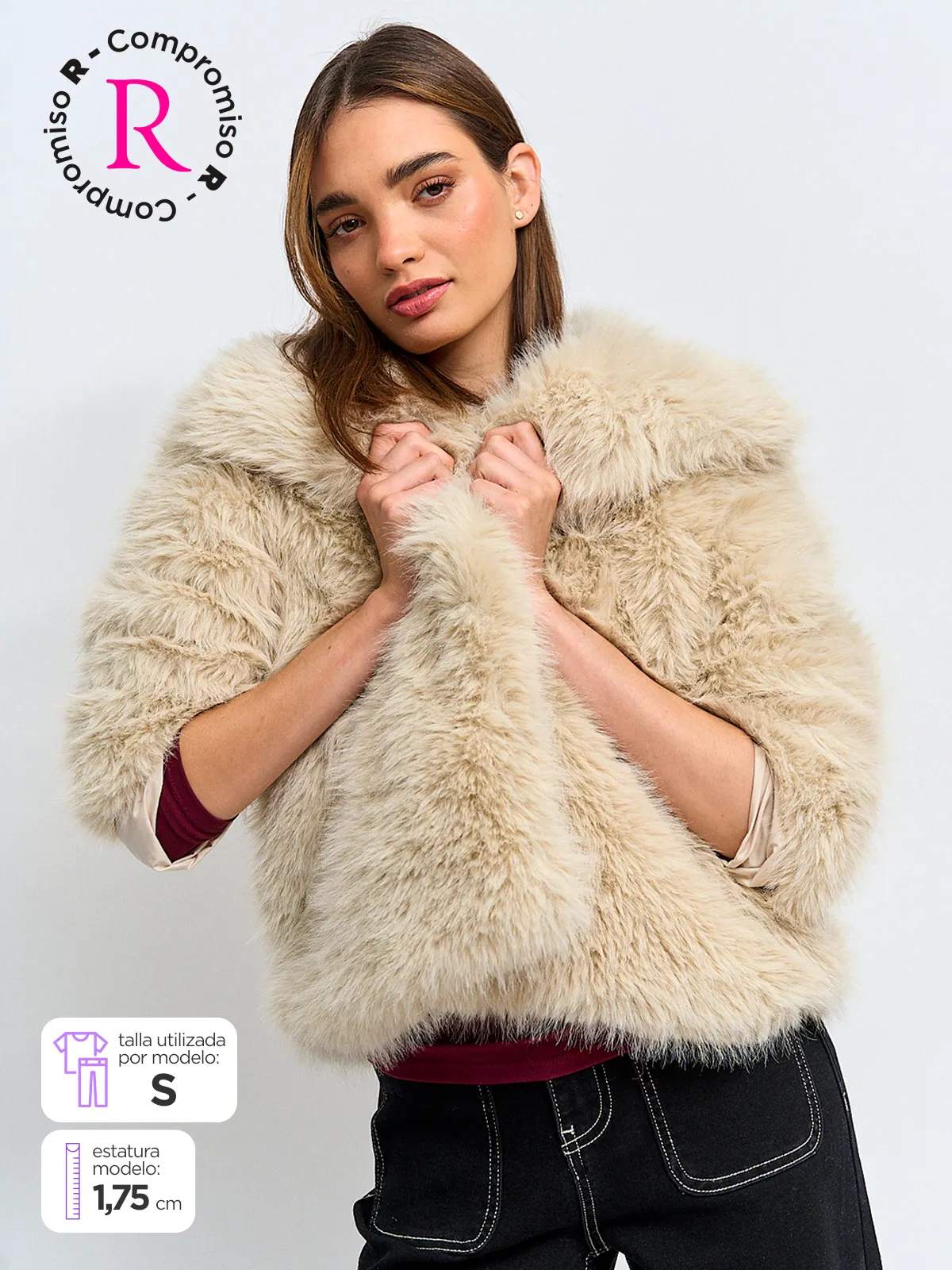 CHAQUETA MUJER INDEX PELUDA - 1