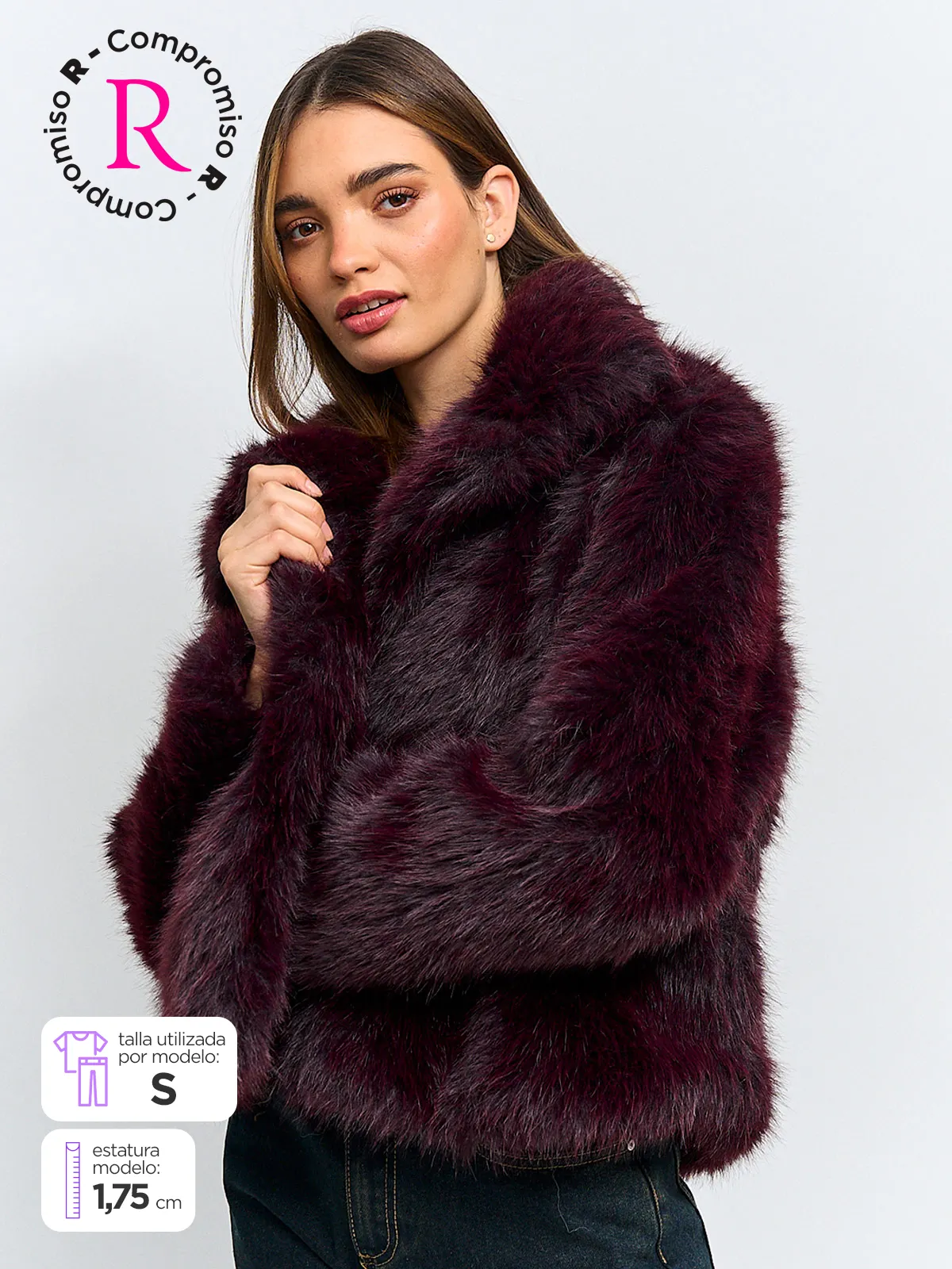 CHAQUETA MUJER INDEX PELUDA