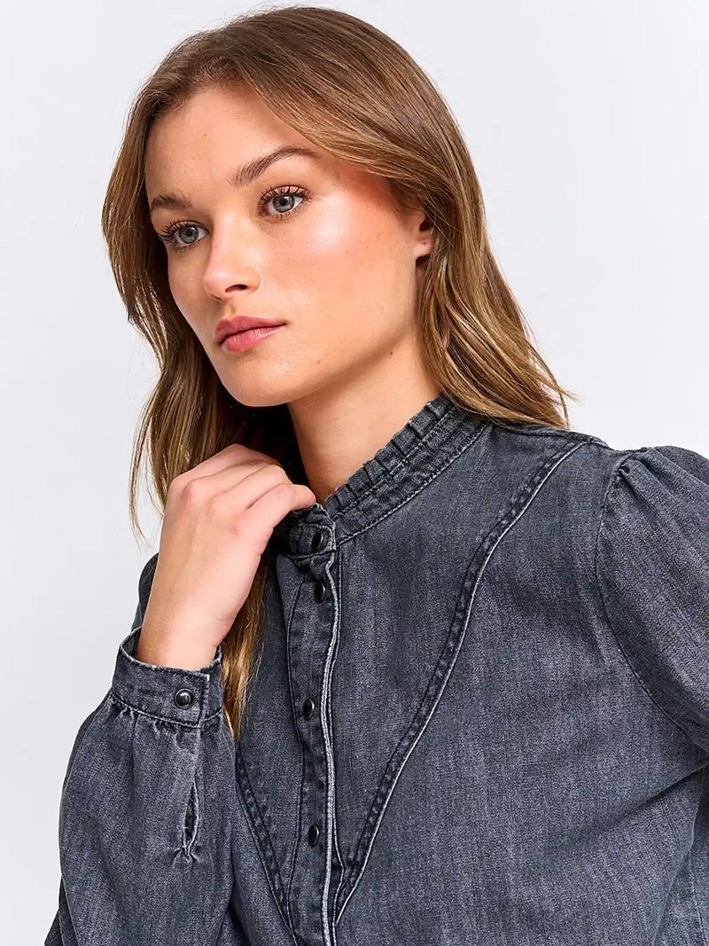 BLUSA MUJER PEPE JEANS ALGODÓN DENIM - 3