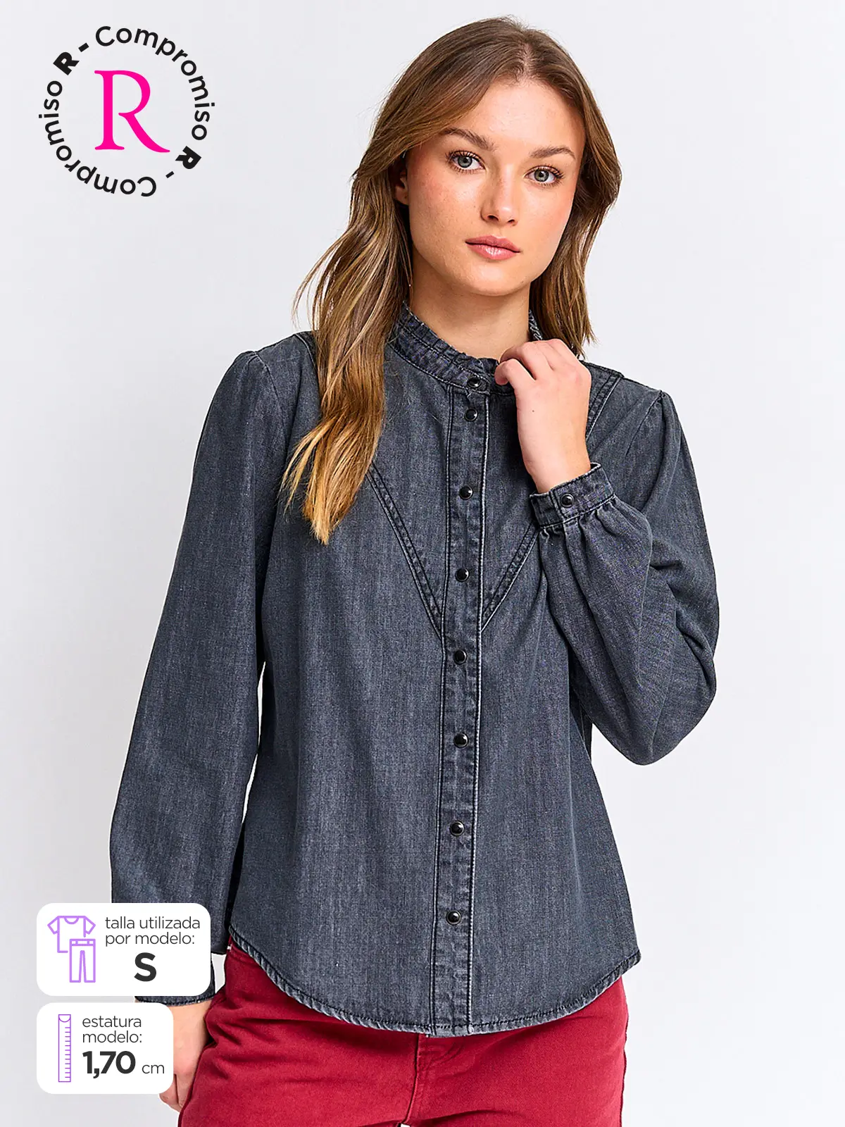 PEPE JEANS BLUSA MUJER PEPE JEANS ALGODÓN DENIM