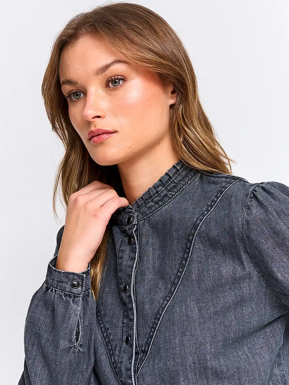 BLUSA MUJER PEPE JEANS ALGODÓN DENIM - 3