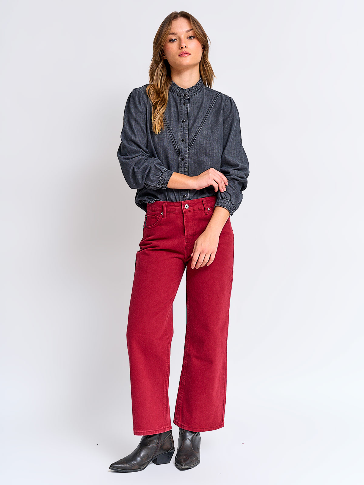 BLUSA MUJER PEPE JEANS ALGODÓN DENIM - 4