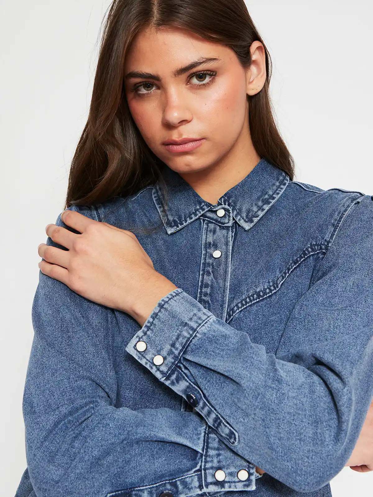 SOBRECAMISA MUJER PEPE JEANS ALGODÓN DENIM - 3