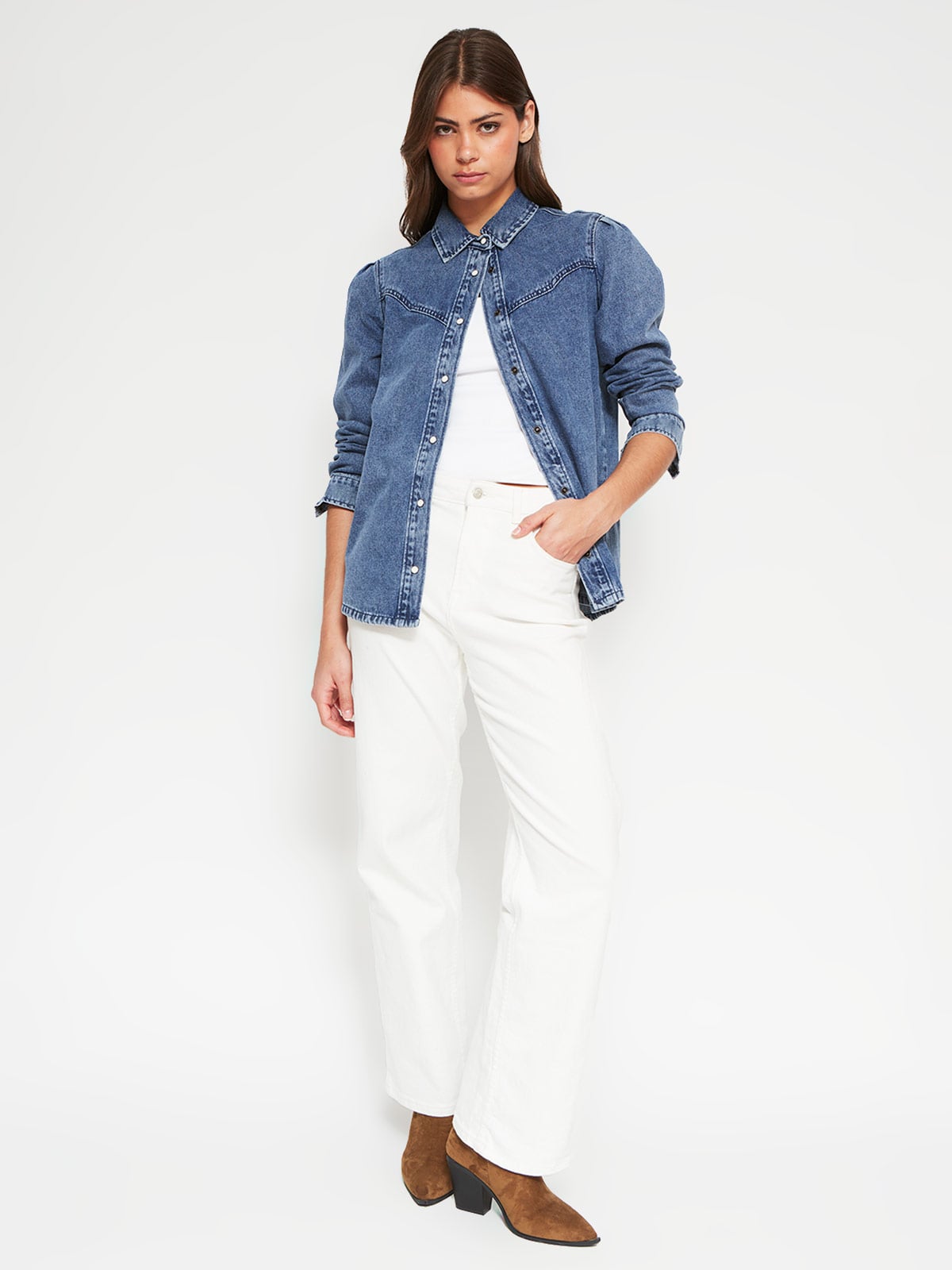 SOBRECAMISA MUJER PEPE JEANS ALGODÓN DENIM - 4