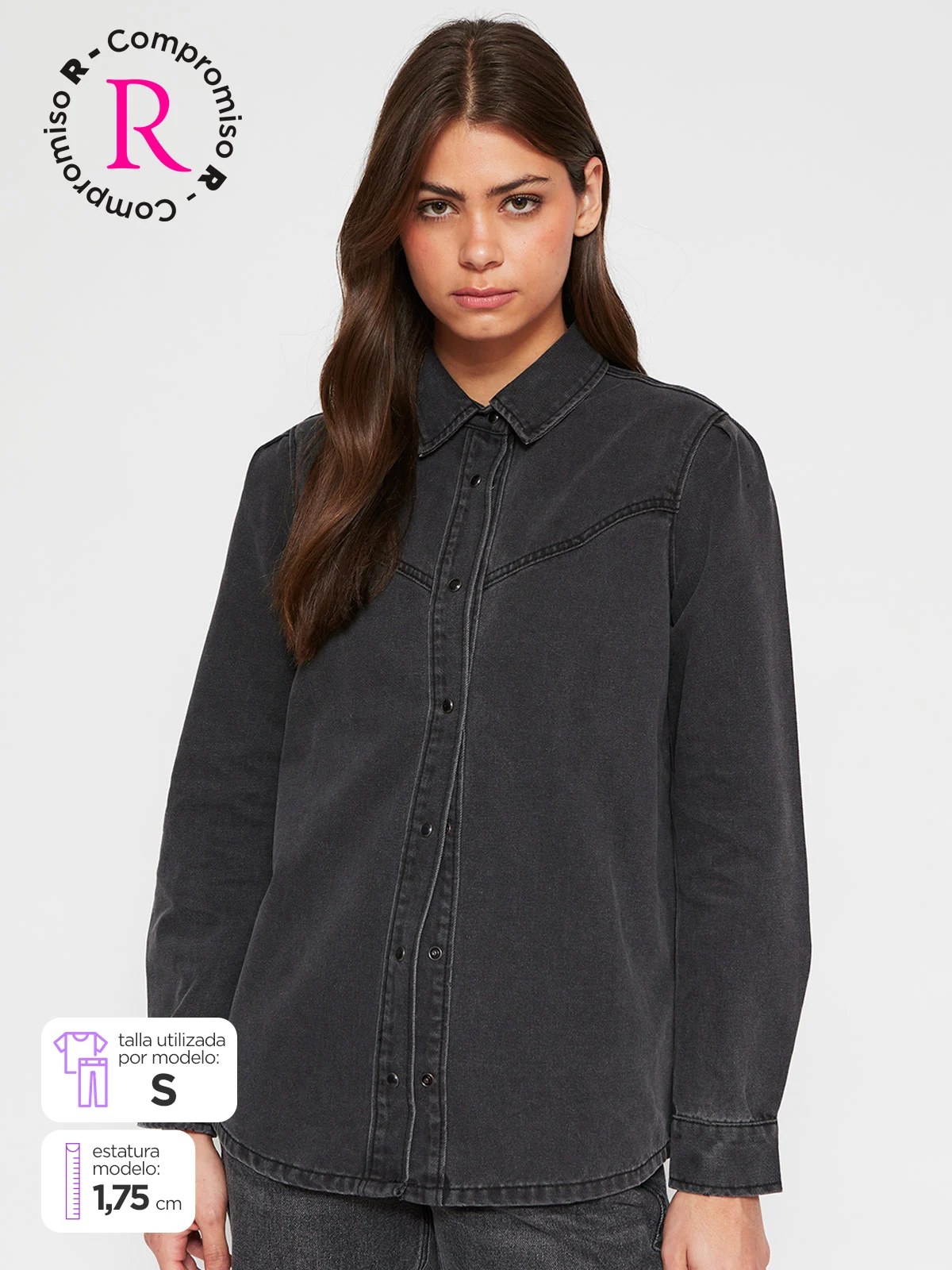 SOBRECAMISA MUJER PEPE JEANS ALGODÓN DENIM - 1