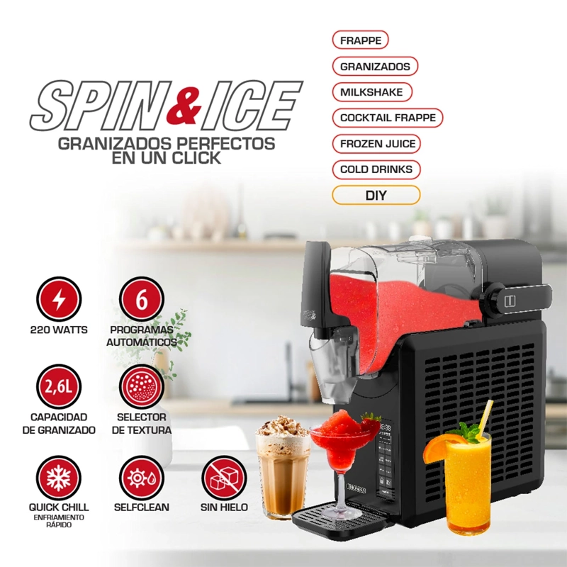 MÁQUINA DE GRANIZADO THOMAS SPIN&ICE TH-SM26DN - 3