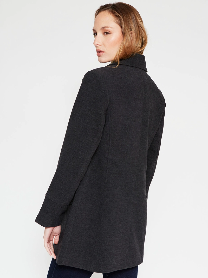 ABRIGO MUJER CACHAREL LARGO SOLAPA - 2