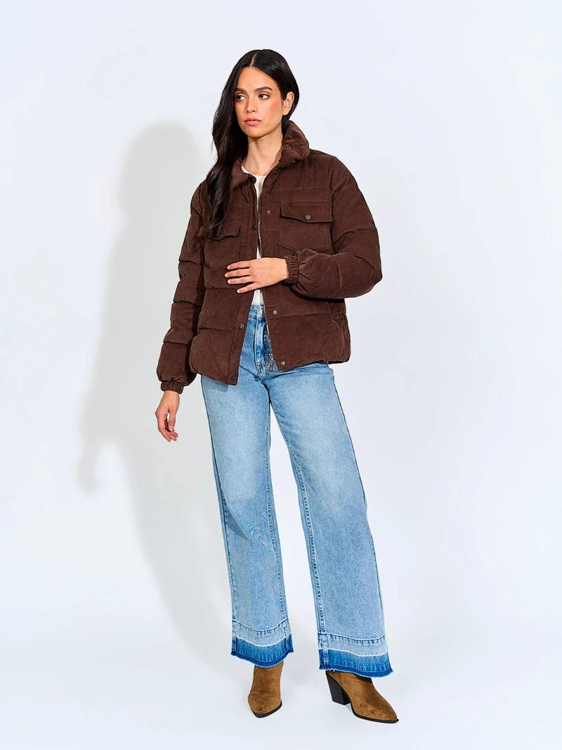 CHAQUETA MUJER BARBADOS ALGODÓN COTELÉ - 4