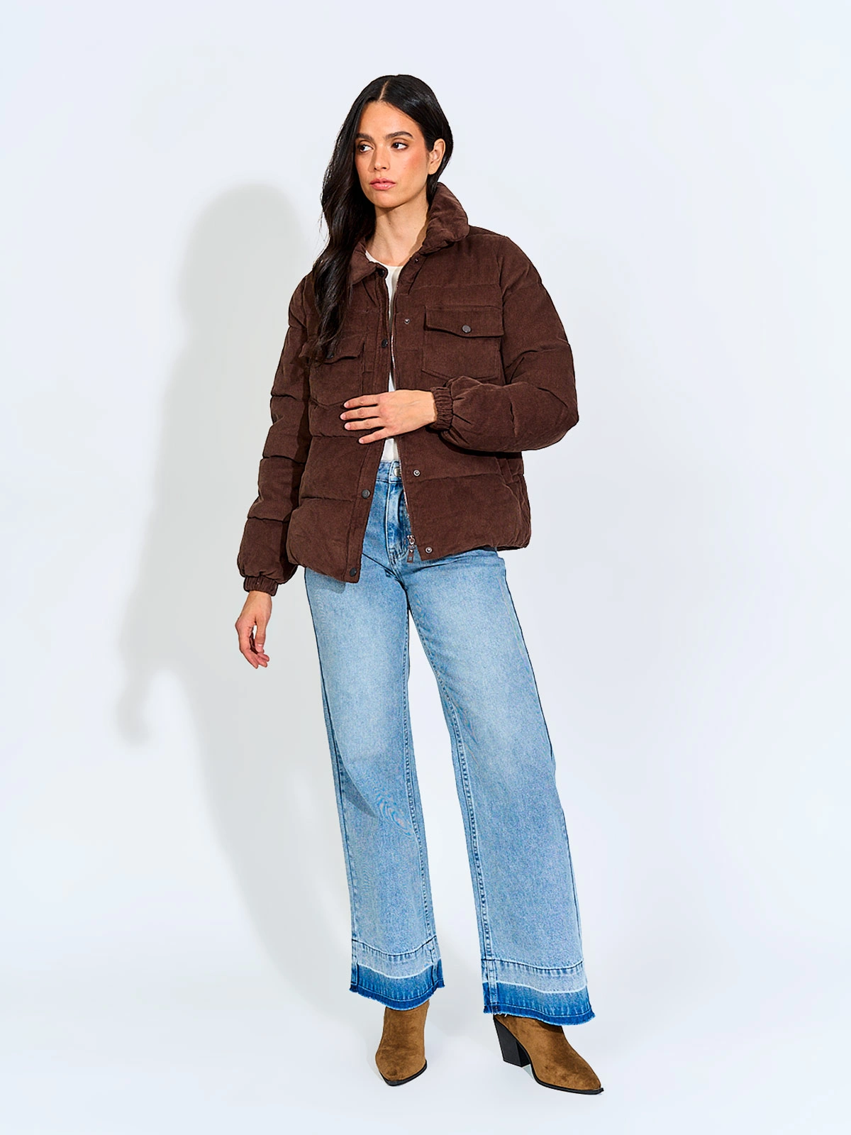 CHAQUETA MUJER BARBADOS ALGODÓN COTELÉ - 4