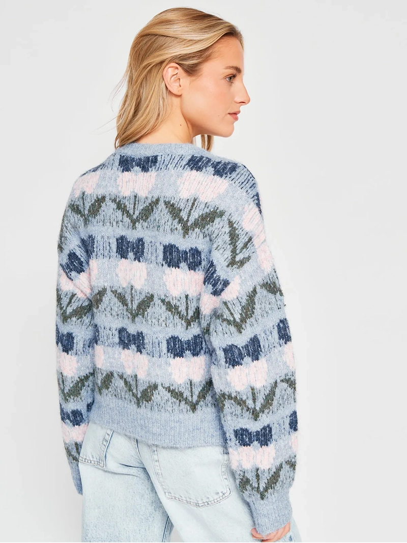 CARDIGAN MUJER INDEX FLORES - 2