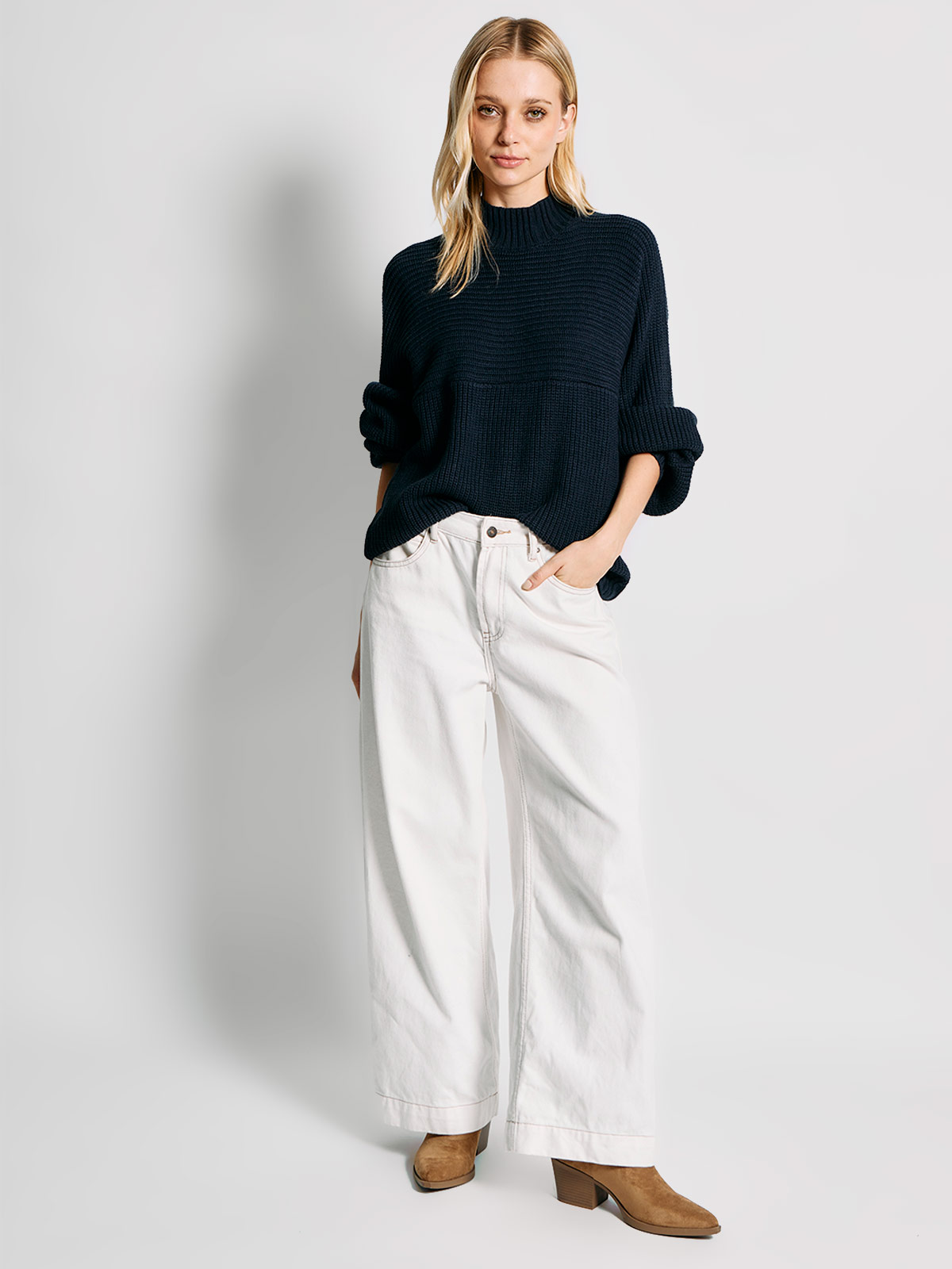 SWEATER MUJER INDEX MANGA LARGA OVERSIZE - 4