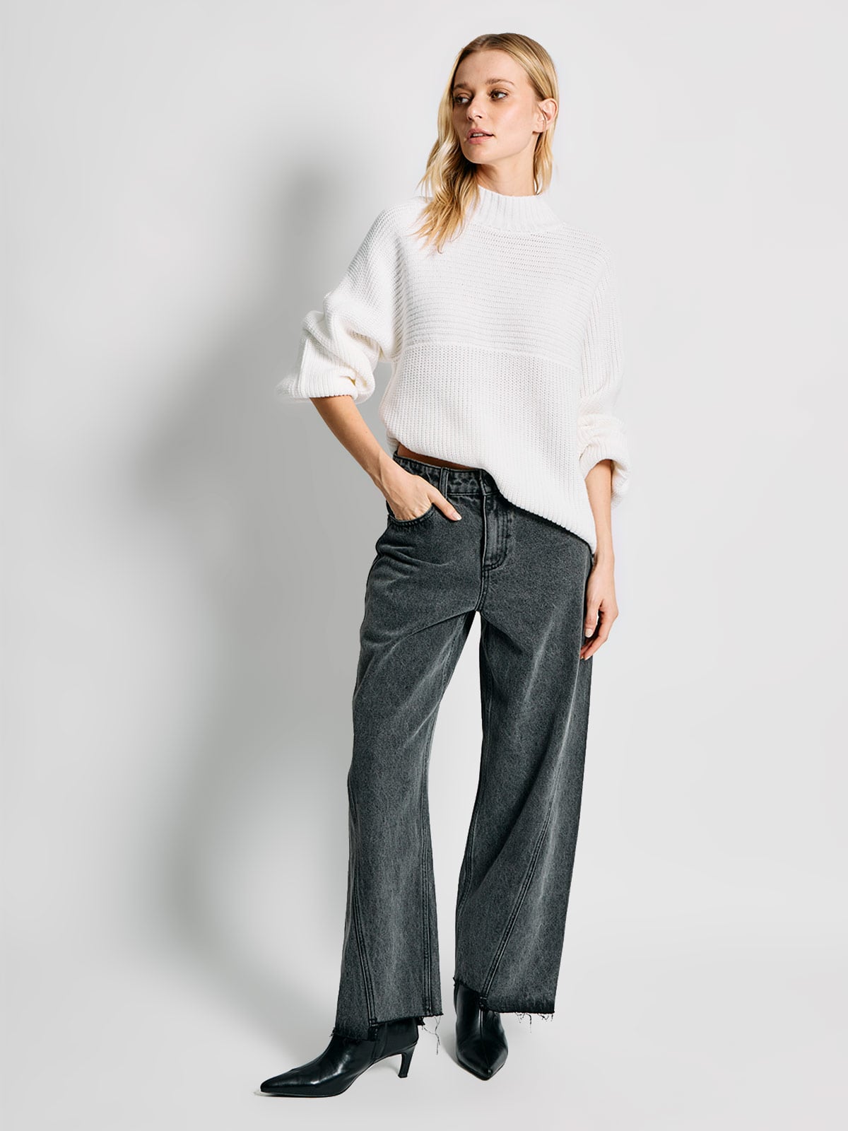 SWEATER MUJER INDEX MANGA LARGA OVERSIZE - 4