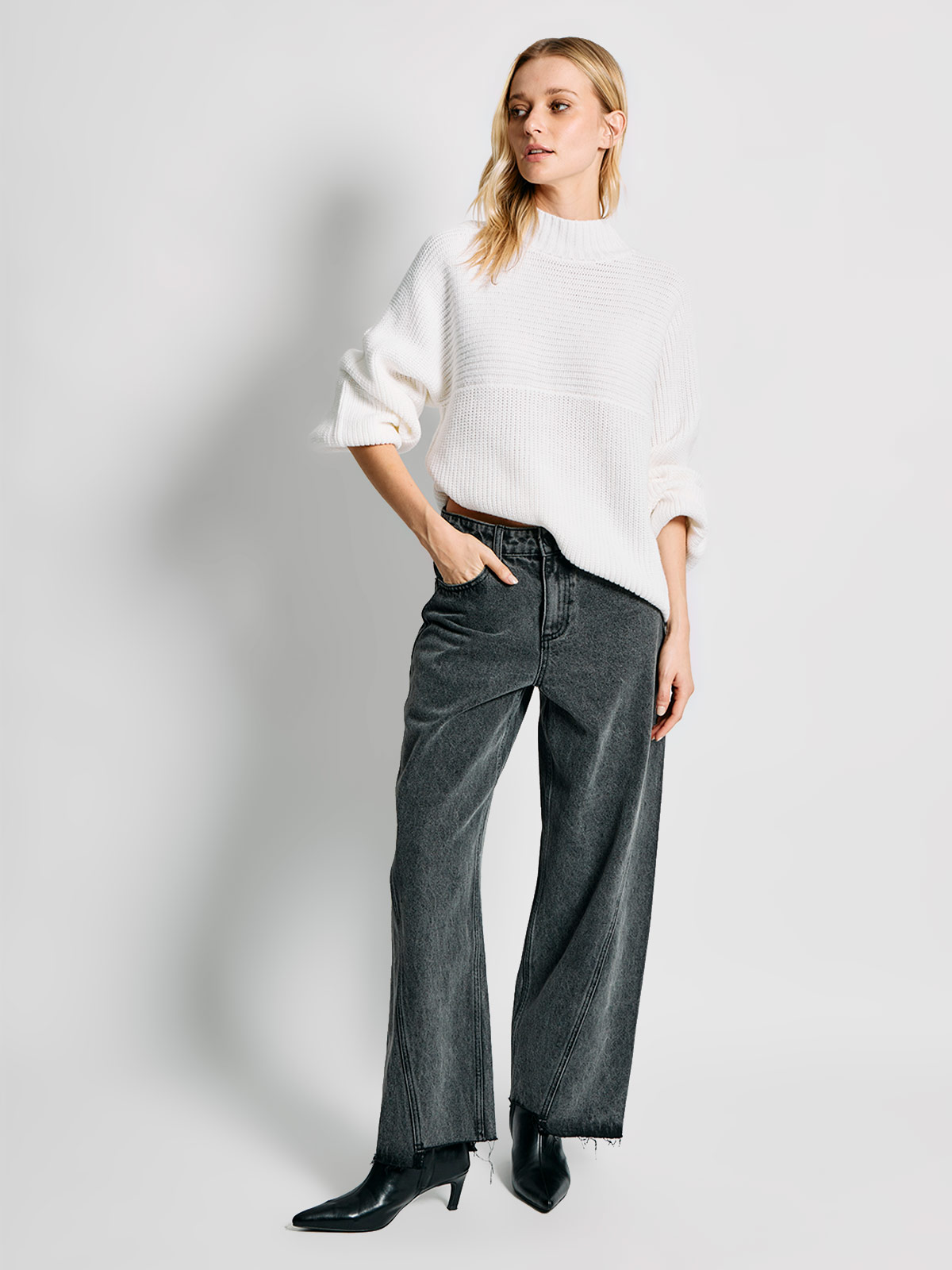 SWEATER MUJER INDEX MANGA LARGA OVERSIZE - 4