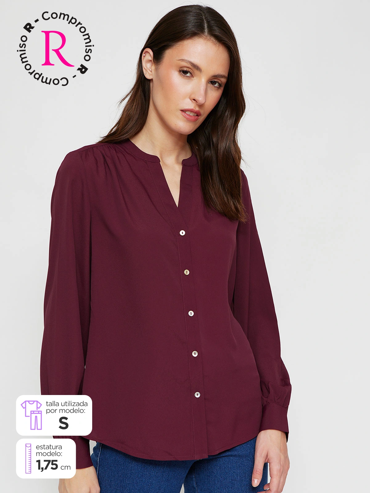 BLUSA MUJER MARQUIS CUELLO MAO - 1