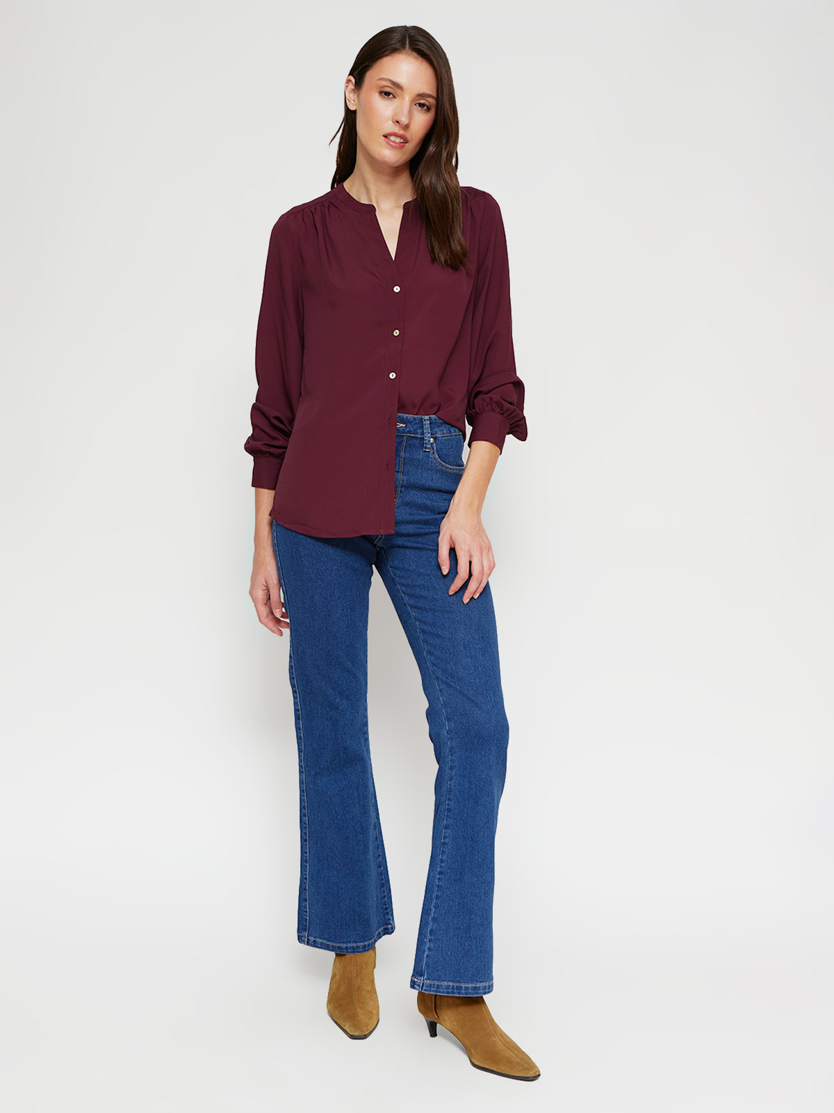 BLUSA MUJER MARQUIS CUELLO MAO - 4