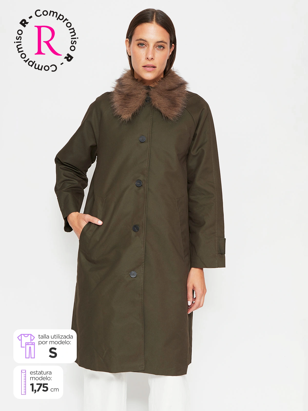 CHAQUETA MUJER MARQUIS ALGODÓN TRENCH PELO - 1
