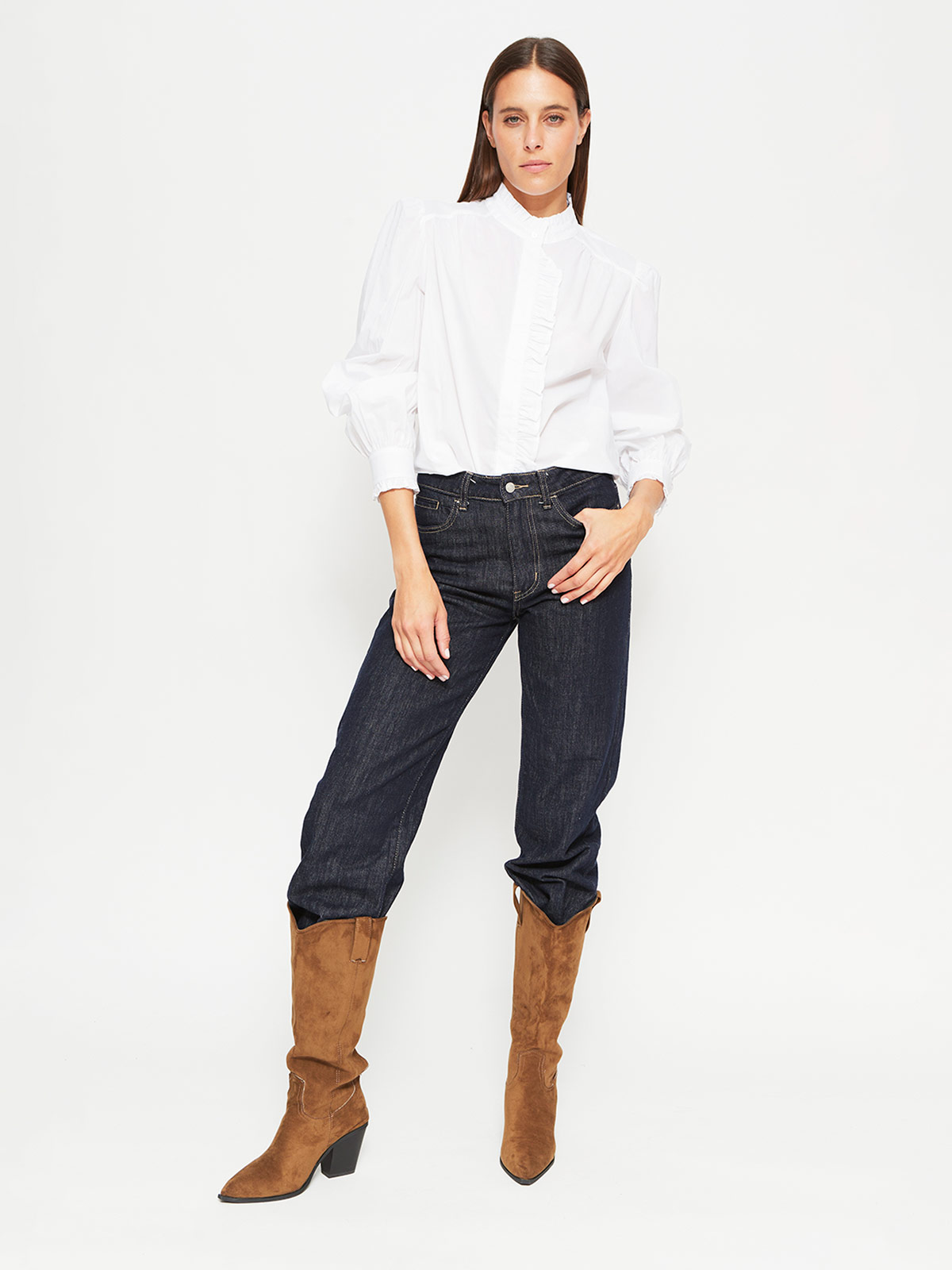 BLUSA MUJER MARQUIS ALGODÓN VUELOS - 4