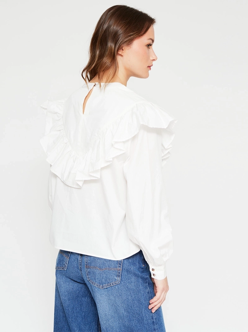 BLUSA MUJER PEPE JEANS ALGODÓN BORDADA - 2