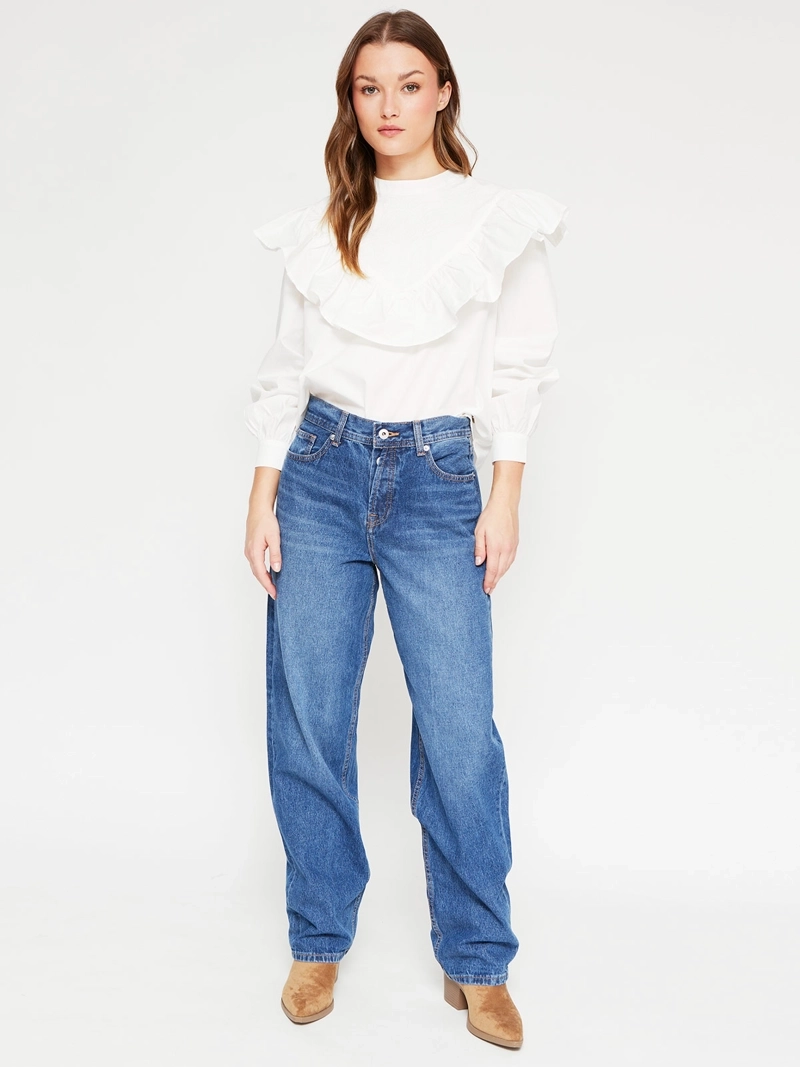 BLUSA MUJER PEPE JEANS ALGODÓN BORDADA - 4