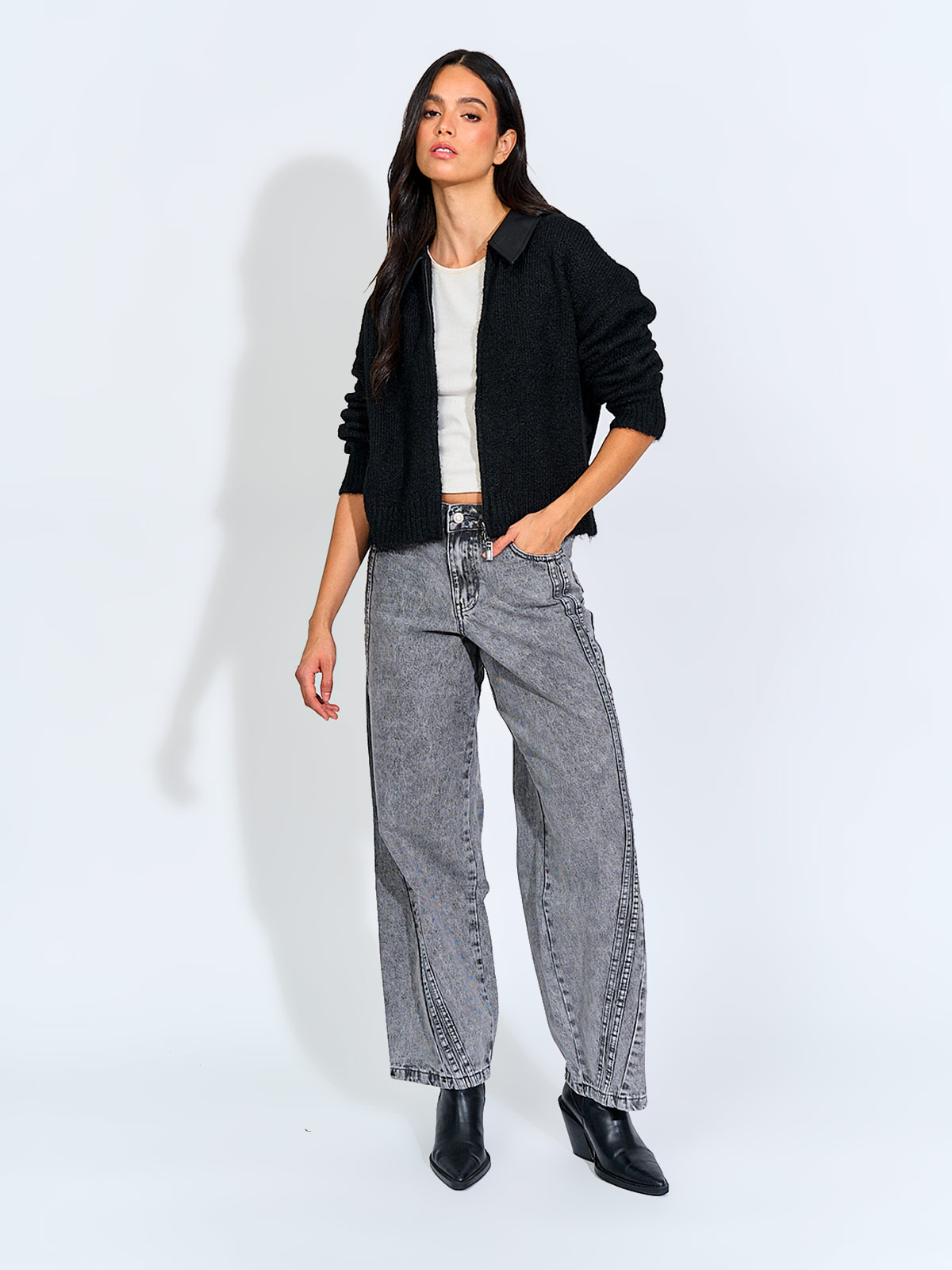CARDIGAN MUJER BARBADOS FULL ZIPPER - 4