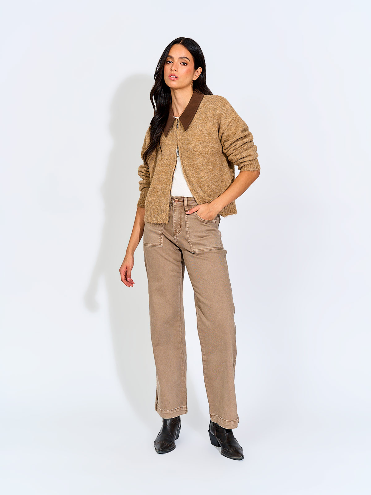 CARDIGAN MUJER BARBADOS FULL ZIPPER - 4