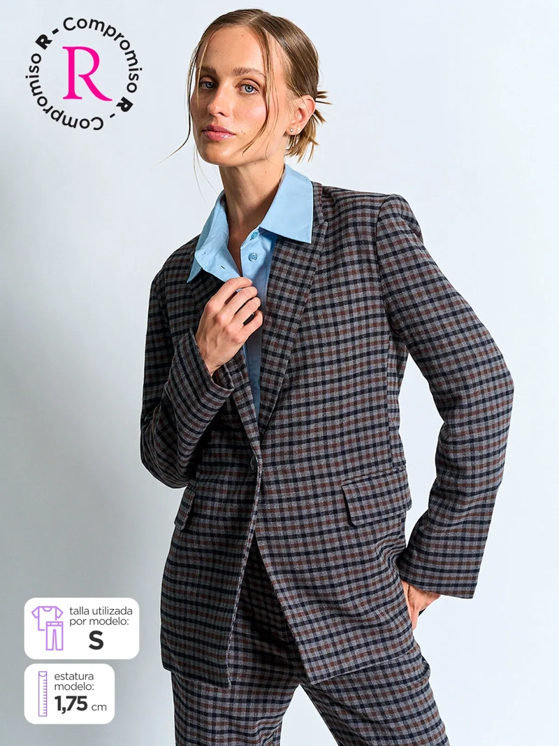 BLAZER MUJER MARQUIS CHECKS - 2