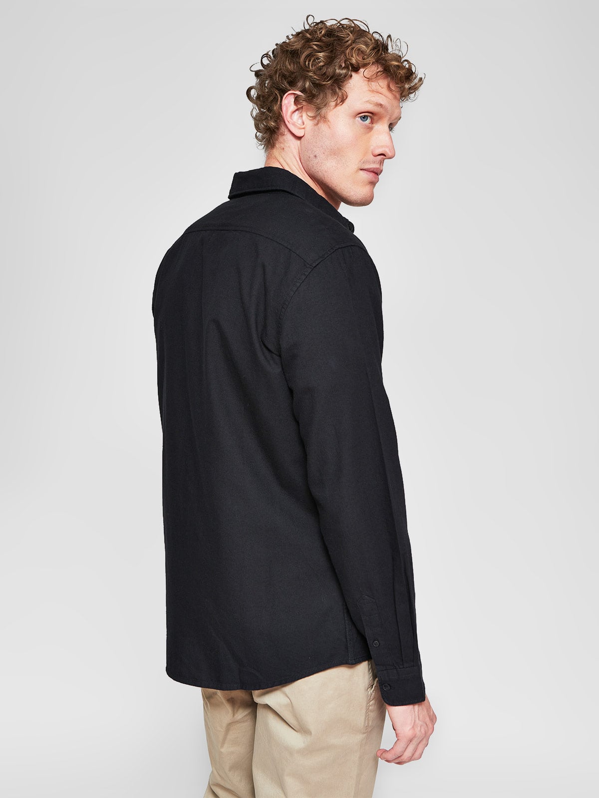 CAMISA HOMBRE CACHAREL ALGODÓN MANGA LARGA - 2