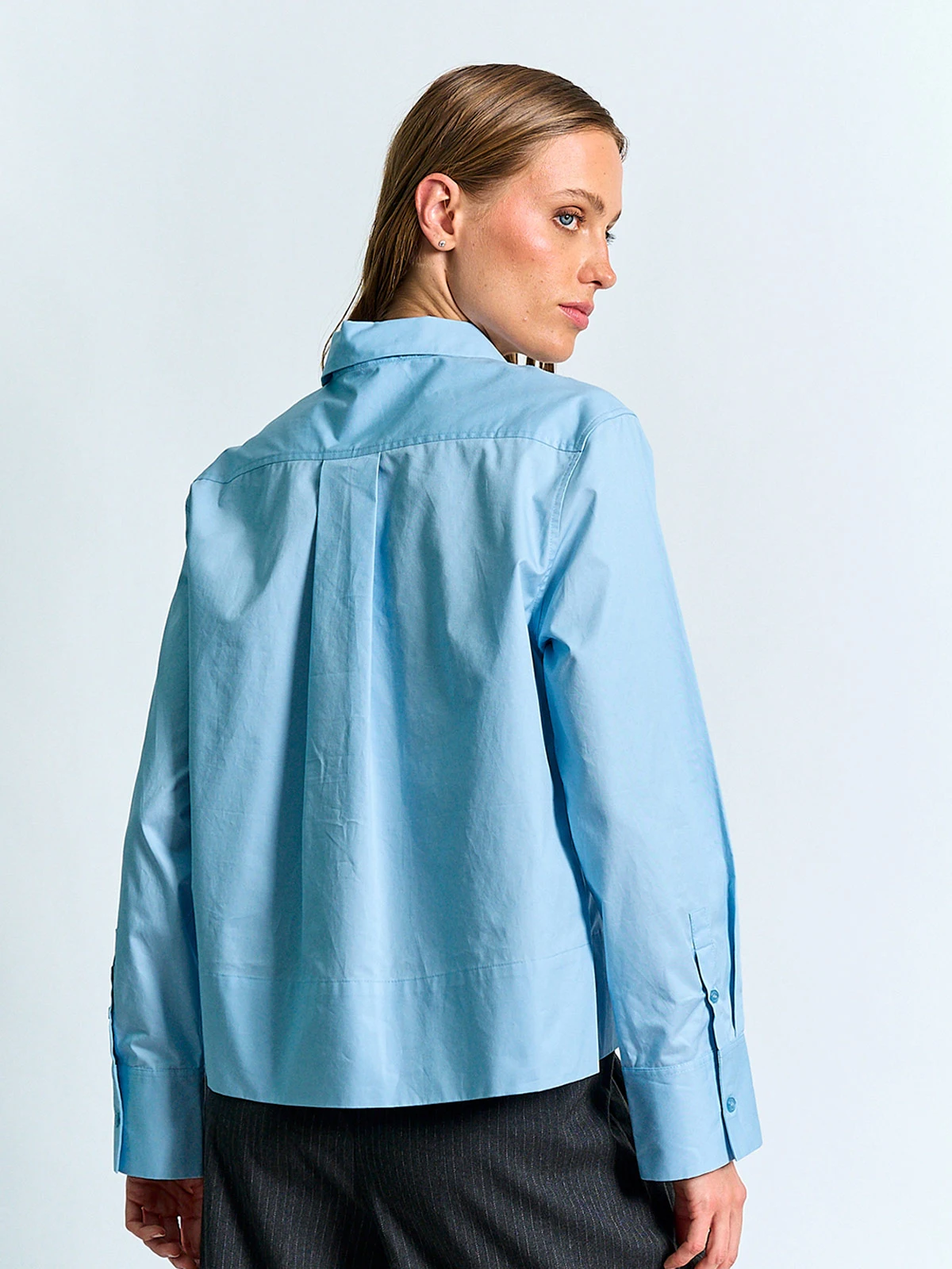 BLUSA MUJER MARQUIS ALGODÓN CAMISERA CROP - 2