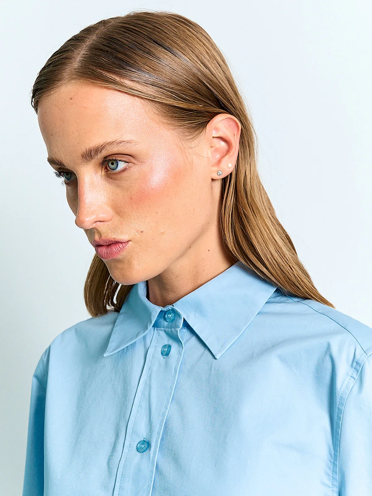 BLUSA MUJER MARQUIS ALGODÓN CAMISERA CROP - 3