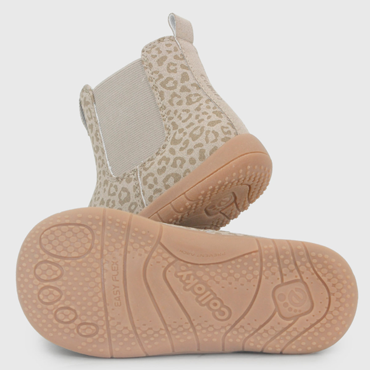 BOTINES NIÑA COLLOKY BOOTIE CHELSEA ESTAMPADO TABACO - 3