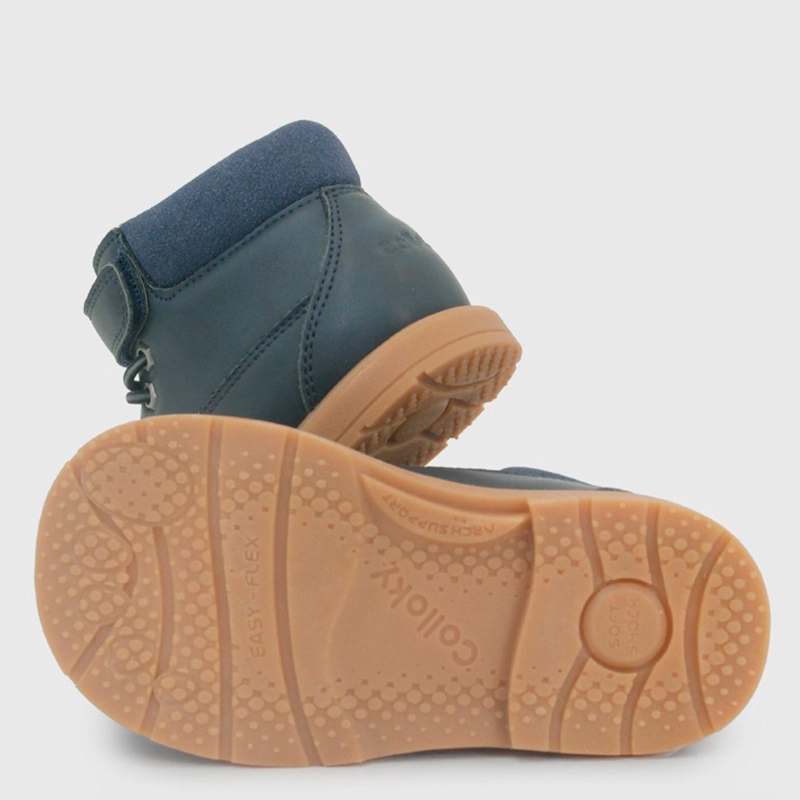 BOTINES NIÑO COLLOKY ALPES VELCRO ELÁSTICO AZUL - 3