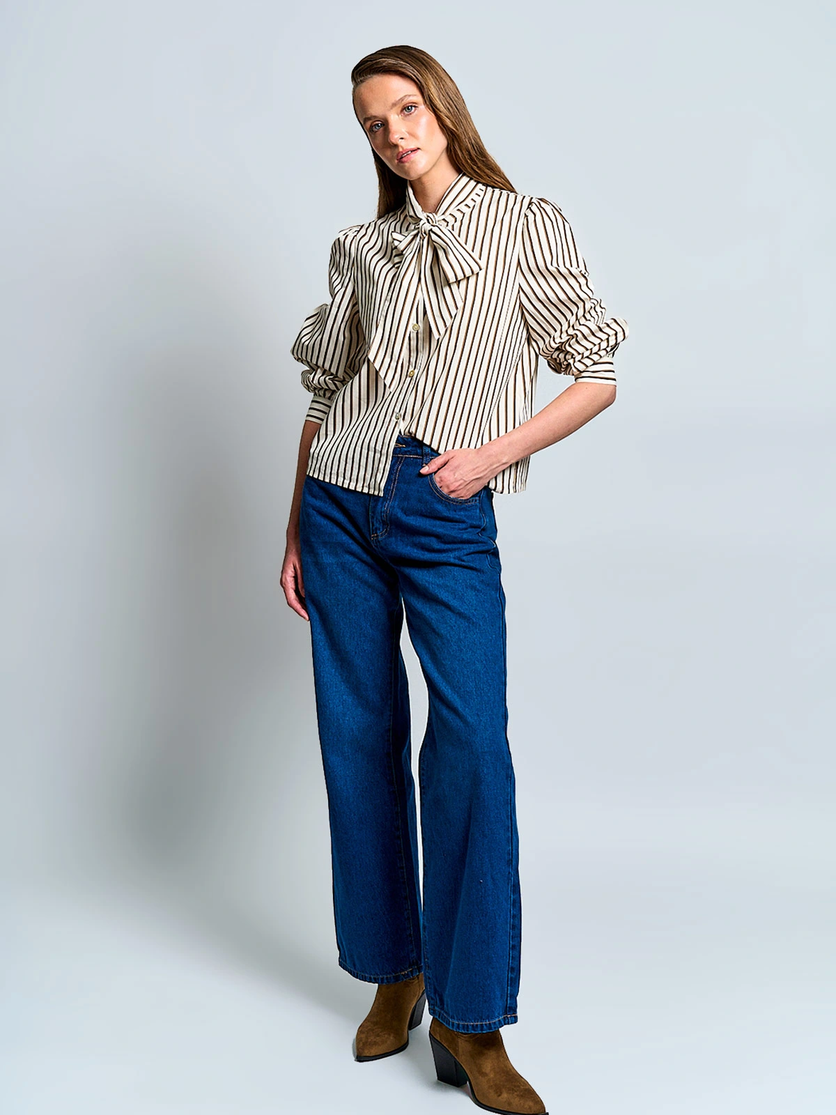 BLUSA MUJER MARQUIS ALGODÓN LAZO - 5