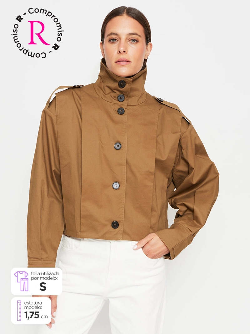 CHAQUETA MUJER MARQUIS ALGODÓN TRENCH CORTO - 2