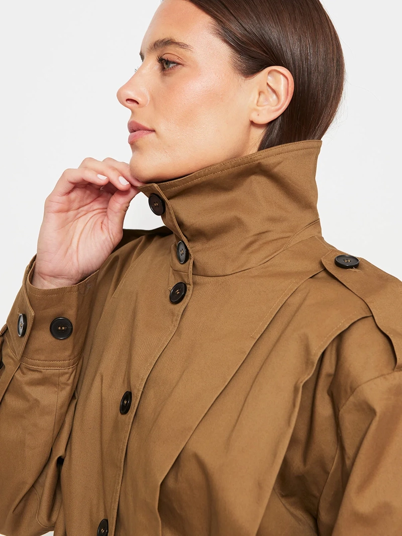 CHAQUETA MUJER MARQUIS ALGODÓN TRENCH CORTO - 4