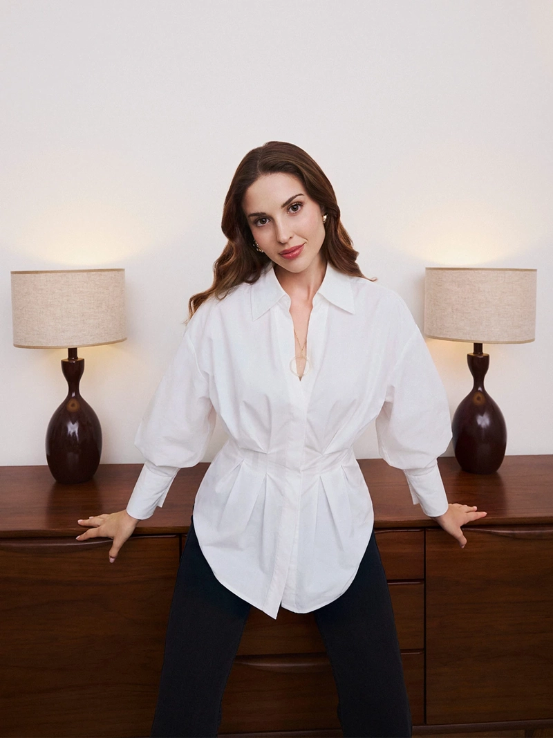 BLUSA MUJER MARQUIS ALGODÓN ENTALLADA - 1
