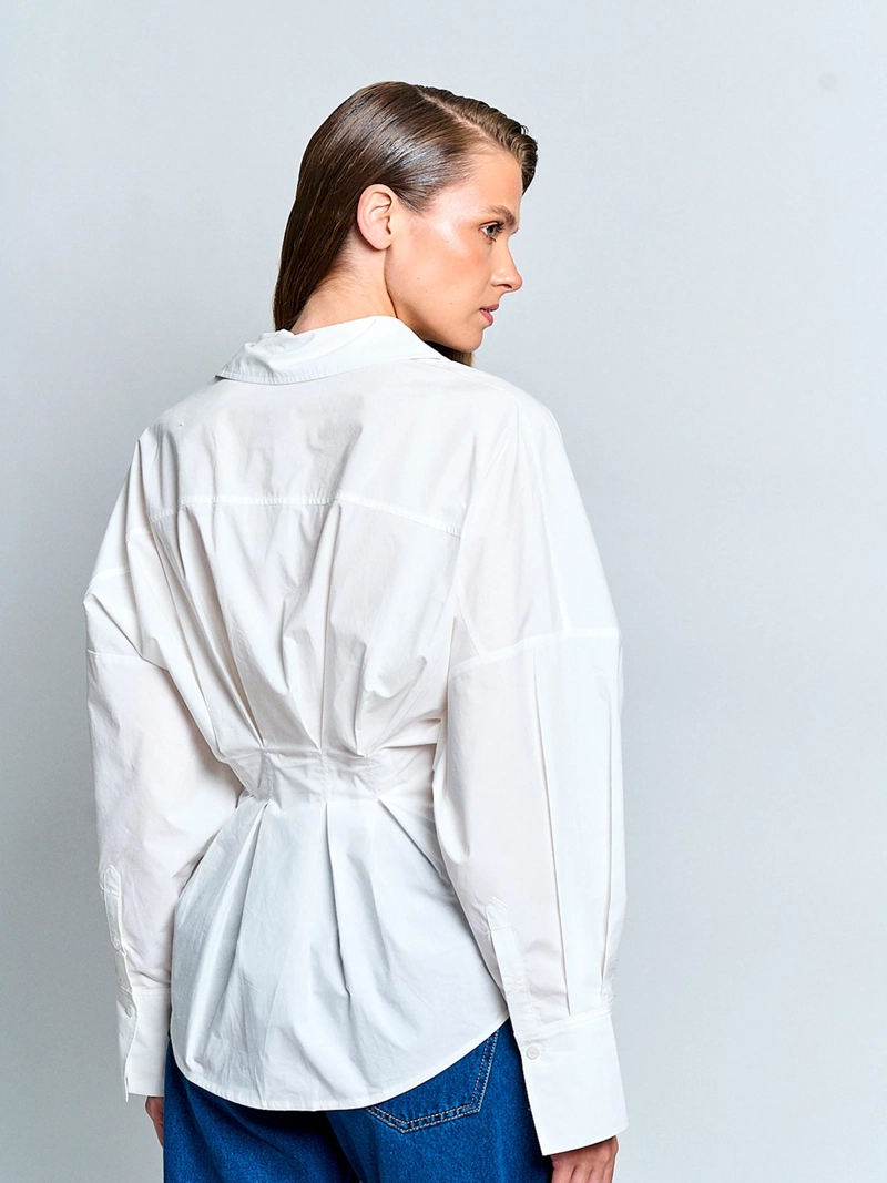 BLUSA MUJER MARQUIS ALGODÓN ENTALLADA - 3