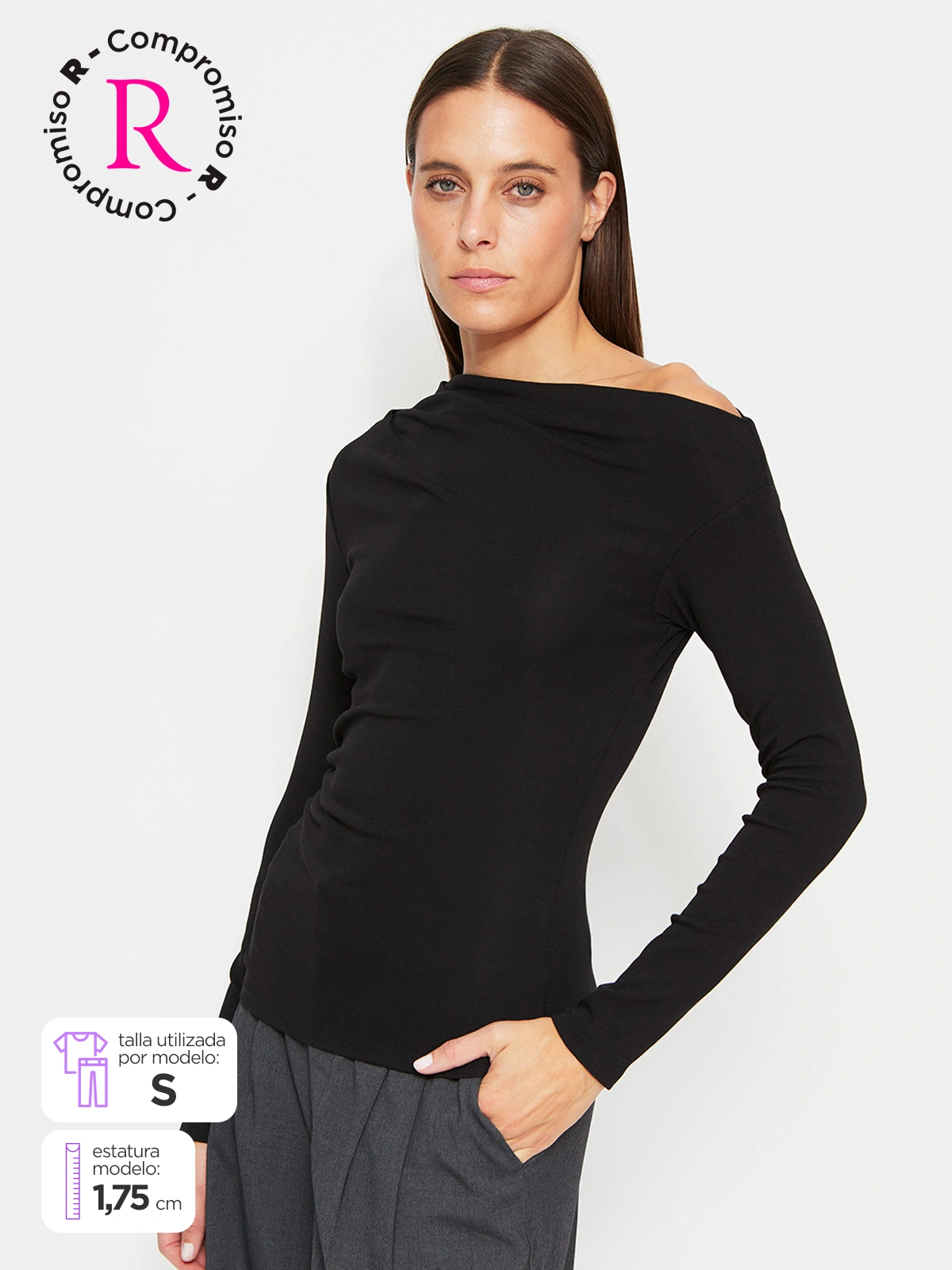 POLERA MUJER MARQUIS HOMBRO CAÍDO - 1