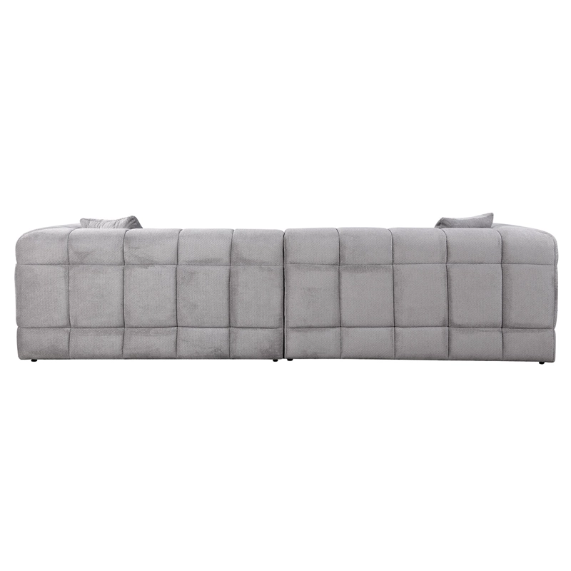 SOFÁ MAISON LINETT SOPHIE 5 CUERPOS + OTTOMAN GRIS - 5