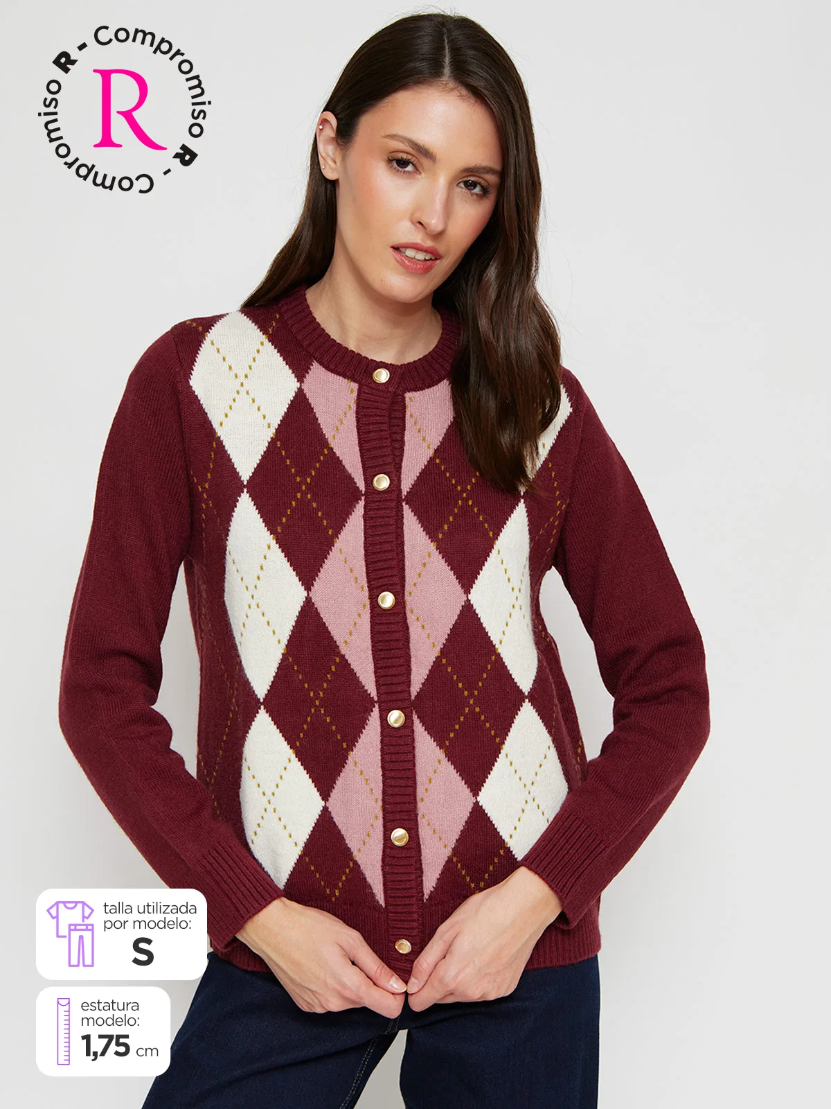 CARDIGAN MUJER CACHAREL BOTONES - 1