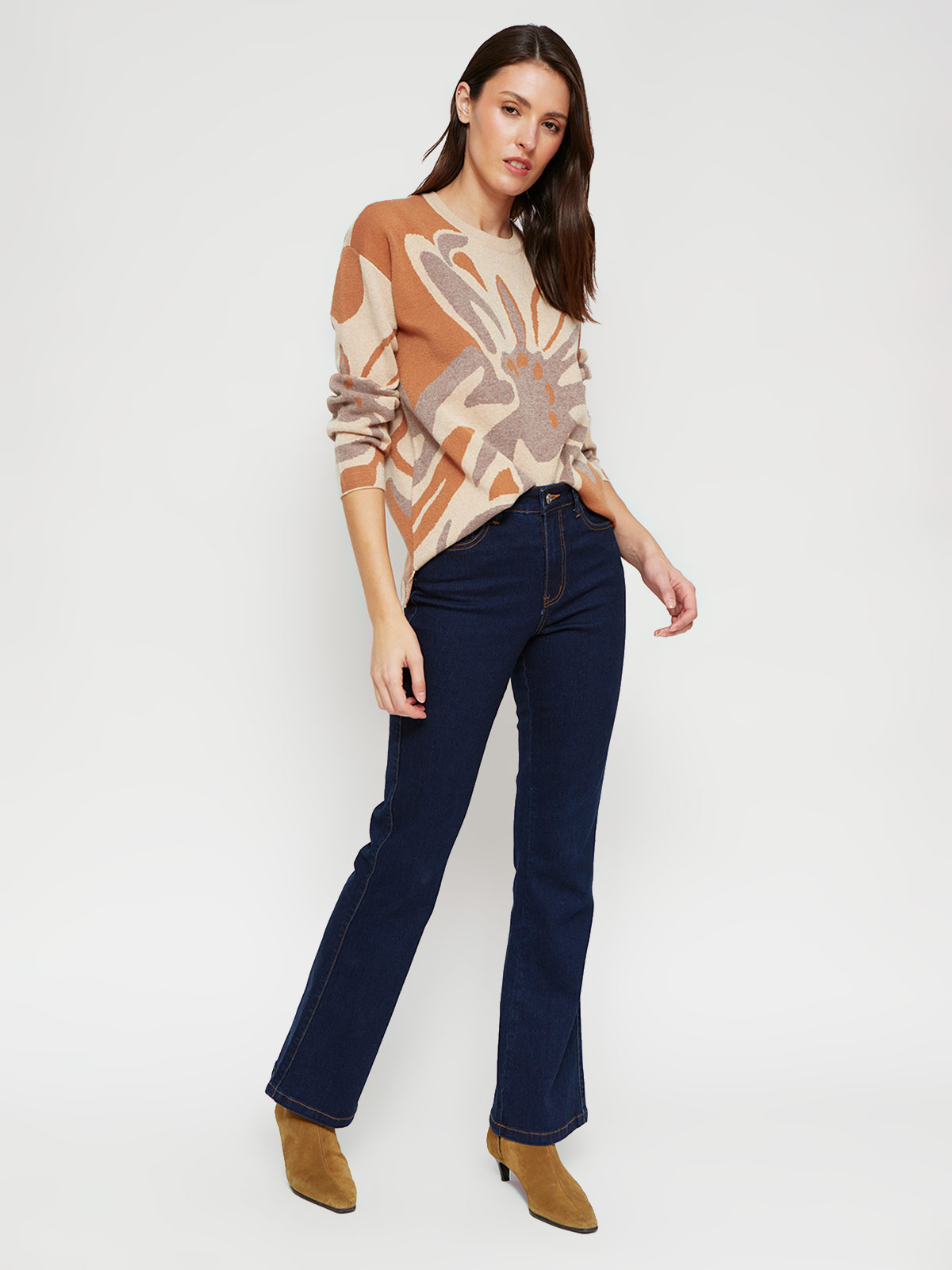 SWEATER MUJER CACHAREL CUELLO MOCK MANGA LARGA - 4