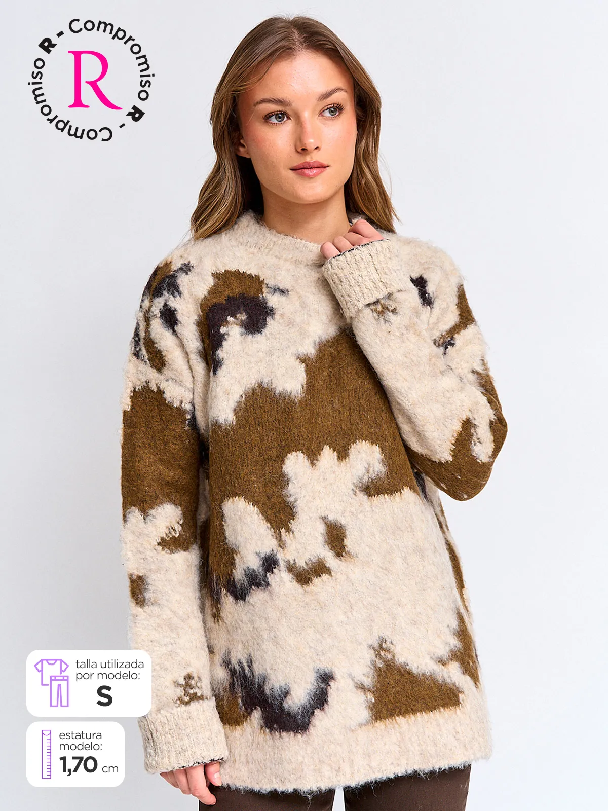 SWEATER MUJER BARBADOS LANA JACQUARD - 1