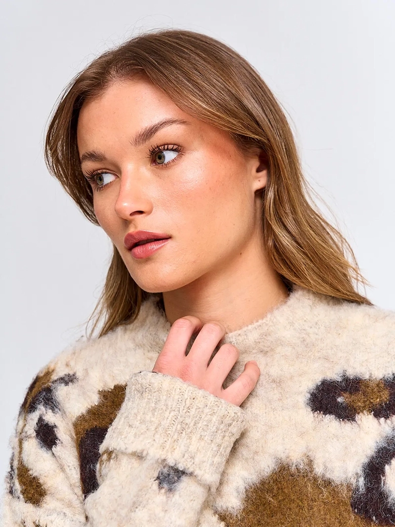 SWEATER MUJER BARBADOS LANA JACQUARD - 3