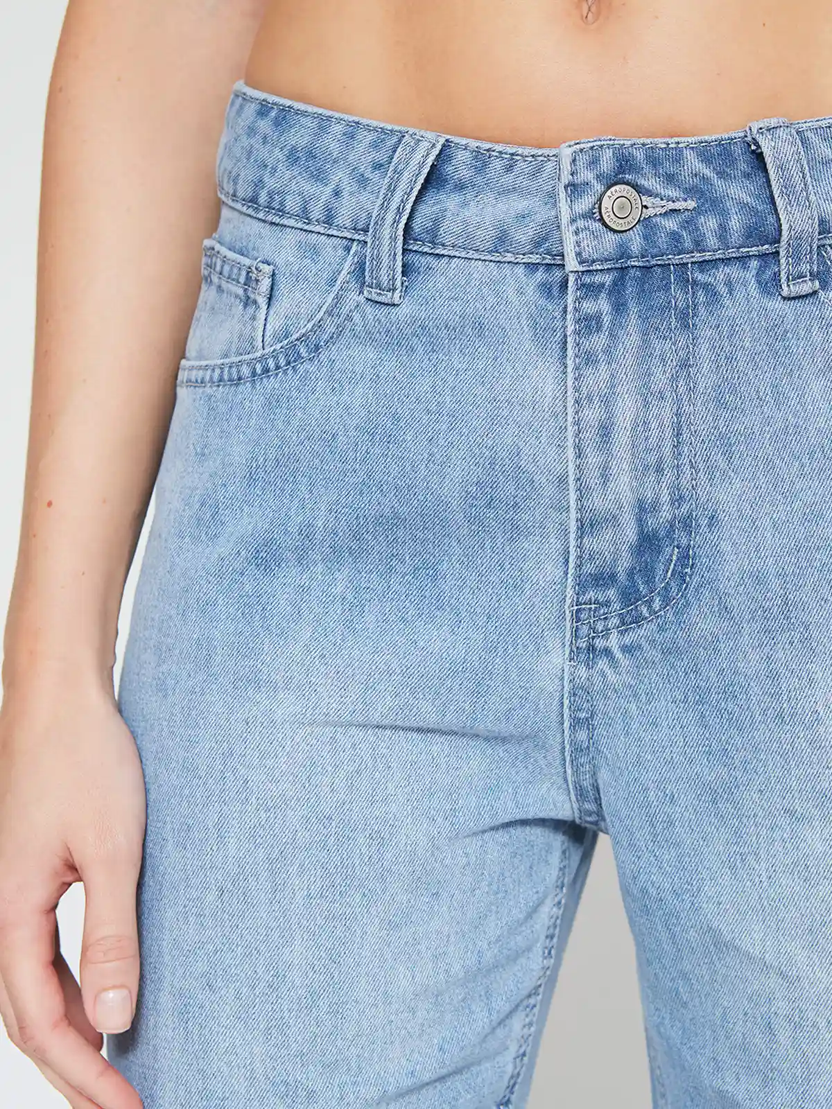 JEANS MUJER AEROPOSTALE ALGODÓN WIDE LEG - 4