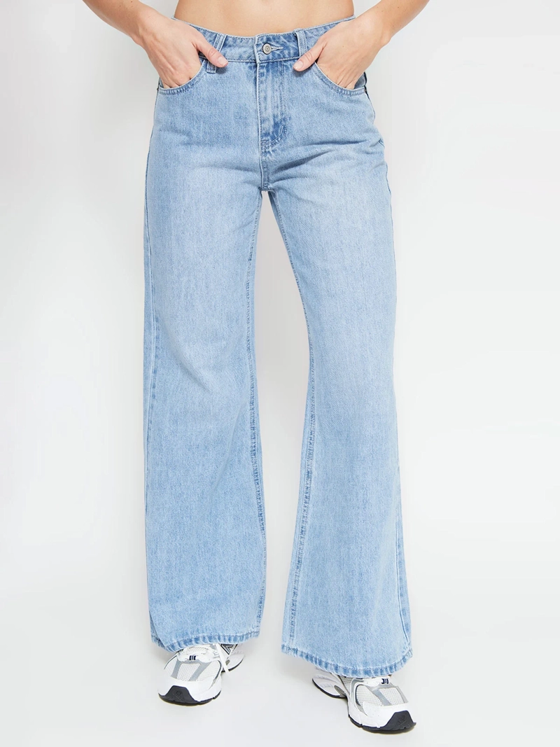 JEANS MUJER AEROPOSTALE ALGODÓN WIDE LEG - 2