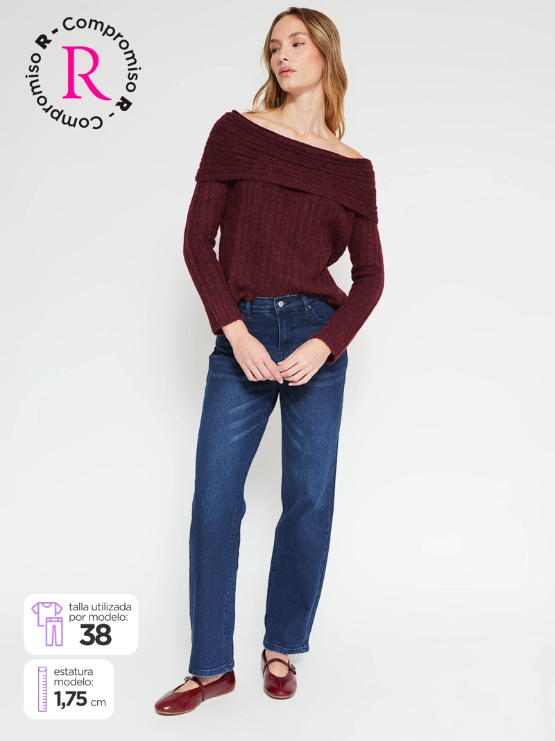 JEANS MUJER AEROPOSTALE ALGODÓN STRAIGHT - 1